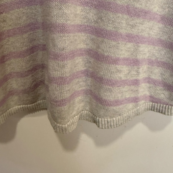 Lilly Pulitzer Lavender & Cream Striped Sweater - Size M - Picture 3 of 4